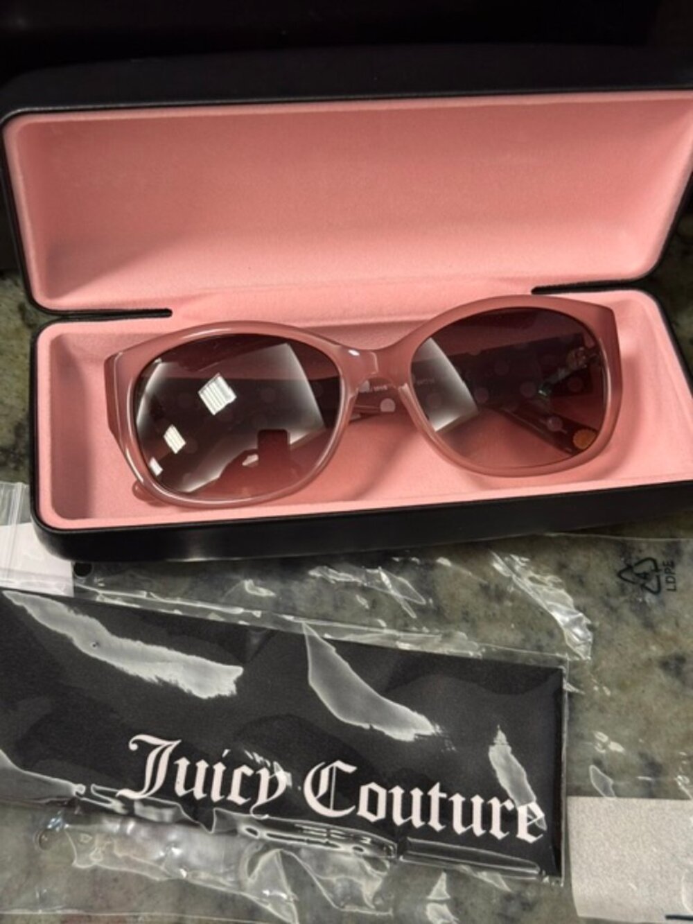 Juicy Couture Pink JU 551/S Sunglasses with Case and Cloth 54 16 130 NEW